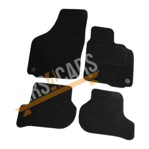 Fully Tailored Lime Green Trim Carpet Mats fits VW Scirocco 08 ON Set of 4 + 4 Clips UKB4C  - Dynamic Drive