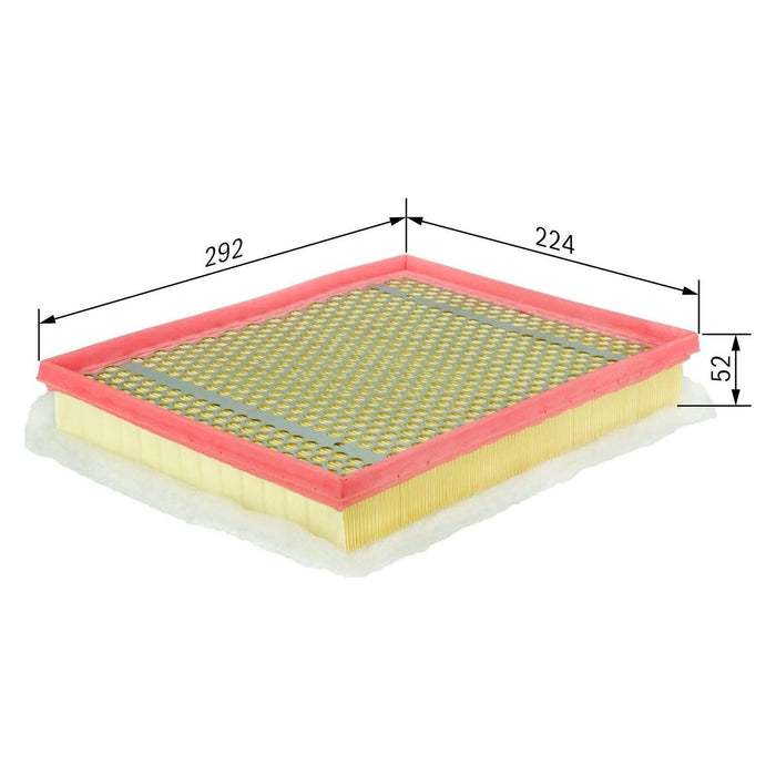 Bosch Car Air Filter S0012 fits Vauxhall Zafira CDTi|CDTi ECOTEC - 1.7 - 07- F02