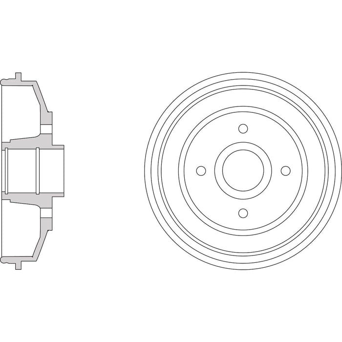 Apec Brake Drum Rear Fits Renault Twingo