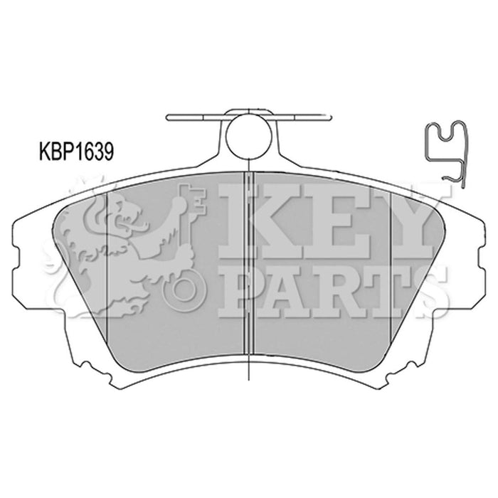 Genuine Key Parts KBP1639 Front Brake Pads (Lucas-Girling)