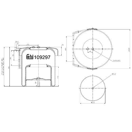 Febi 109297 Air Spring Fits Iveco Febi Bilstein  - Dynamic Drive