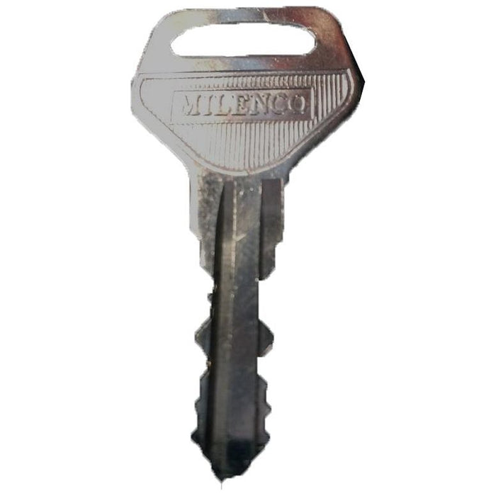 Milenco Caravan Motorhome Van Spare L Blank Key For Door Lock / Hand Rail