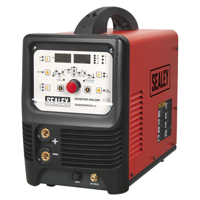 Sealey TIG/mmA HF AC/DC Inverter Welder 200A 230V TIG200HFACDC Sealey  - Dynamic Drive