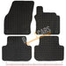 White Trim Tailored Black Rubber Car Mats for Vw Golf 14 Sv Set of 4 With 4 Clips UKB4C  - Dynamic Drive