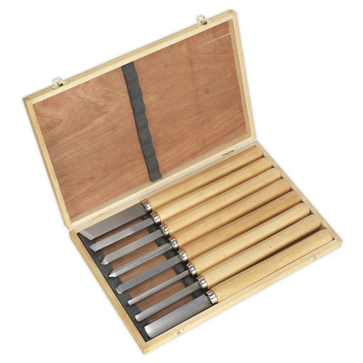 Sealey Wood Turning Chisel Set 8pc AK60/8 Sealey  - Dynamic Drive