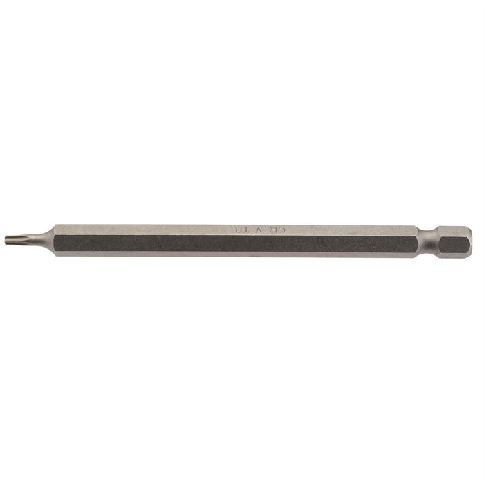 Draper TX-STAR Insert Bit, 1/4" Hex, 100mm Long, T8 (Pack of 1) Draper  - Dynamic Drive