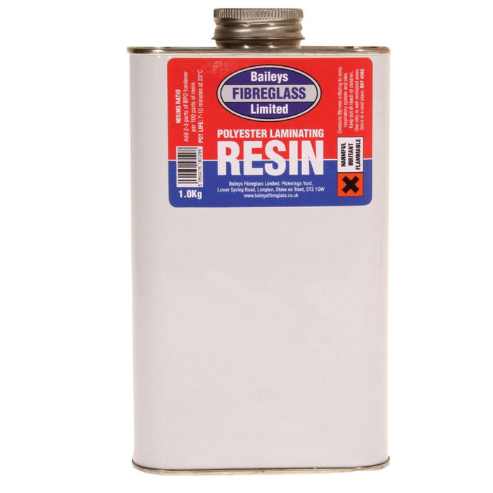 Baileys Fibreglass Polyester Resin 1kg: Restore Your Fibreglass Objects to Li