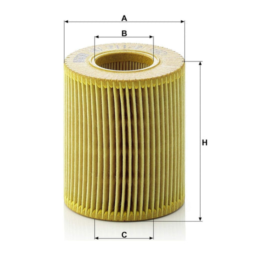 Genuine Mann Oil Filter for Mazda MPV 2.3 02- HU711/2X Mann & Hummel  - Dynamic Drive