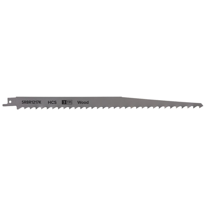 Sealey Reciprocating Saw Blade Pruning & Coarse Wood 300mm 3tpi Pack of 5