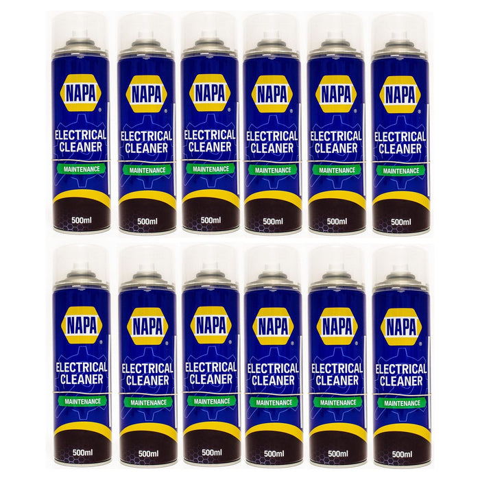 12x NAPA Electrical Contact Cleaner Switch Circuit Dirt Spray Cleaner 500ml