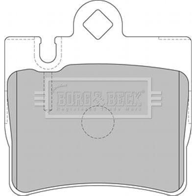 Genuine Borg & Beck Rear Brake Pads fits Mercedes S class 9802 BBP1797 Borg & Beck  - Dynamic Drive