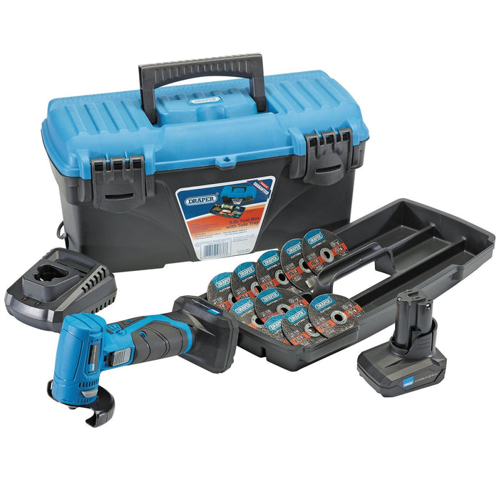 Draper Storm Force 10.8V Angle Grinder/Cut-Off Tool Kit - Tool Kit 2 Draper  - Dynamic Drive