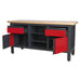 Sealey Workstation with 2 Drawers 2 Cupboards & Open Storage AP1905A Sealey  - Dynamic Drive