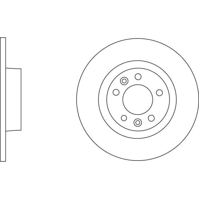 Genuine APEC Rear Brake Discs & Pads Set Solid for Fiat Scudo Apec  - Dynamic Drive