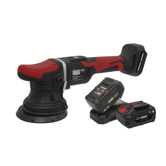 Sealey Cordless Orbital Polisher Kit 20V SV20 Series125mm 2 Batteries Sealey  - Dynamic Drive