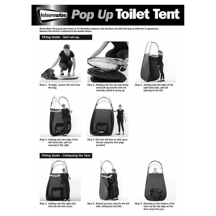 Streetwize Pop Up Toilet Tent Leisurewize  - Dynamic Drive