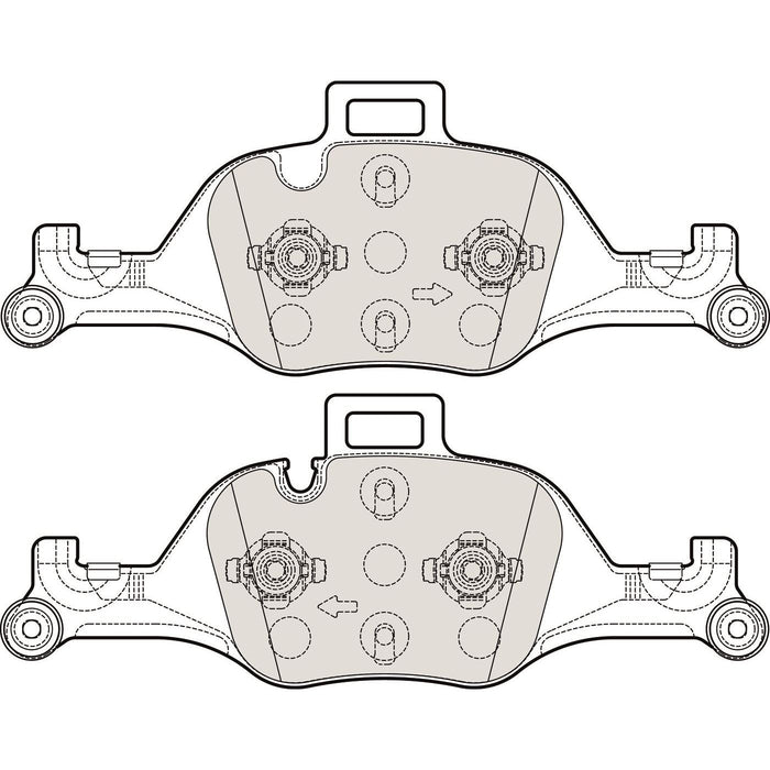 Genuine APEC Front Brake Discs & Pads Set Vented for BMW X3