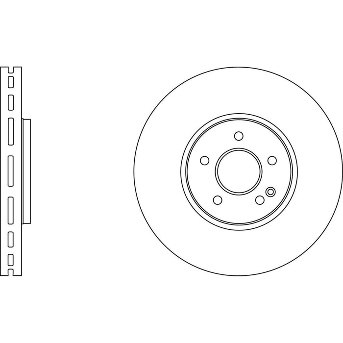 Apec Brake Disc Front Fits Chrysler Crossfire Mercedes Clk Class Slk