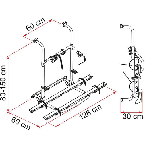 Fiamma Carry Bike Pro Blue Bike Rack for Motorhomes Fiamma  - Dynamic Drive