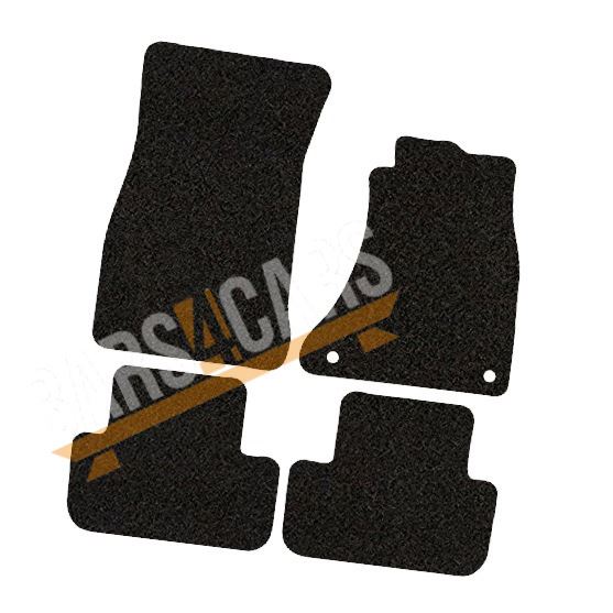 Fully Tailored Black Carpet Car Mats for Audi A4 08 ON Set of 4 With 2 Clips UKB4C  - Dynamic Drive