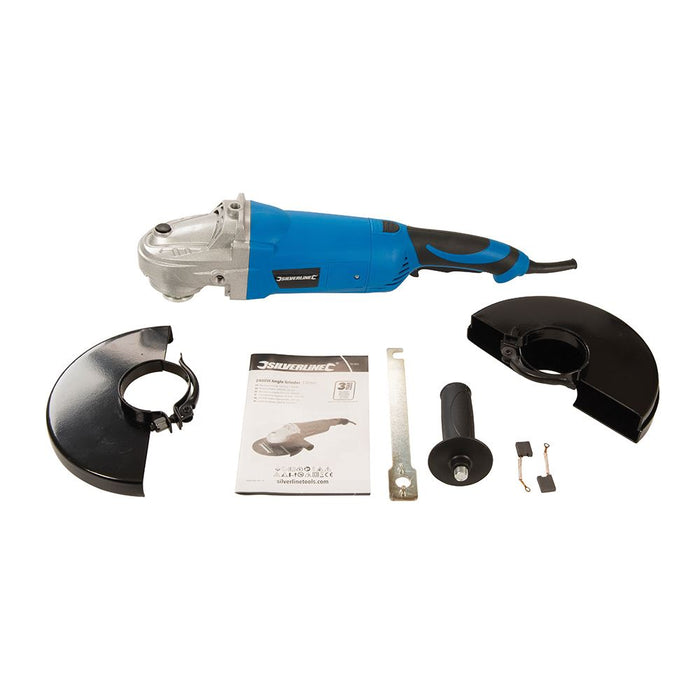 Silverline 2400W Angle Grinder 230mm 2400W UK 951855 Silverline  - Dynamic Drive