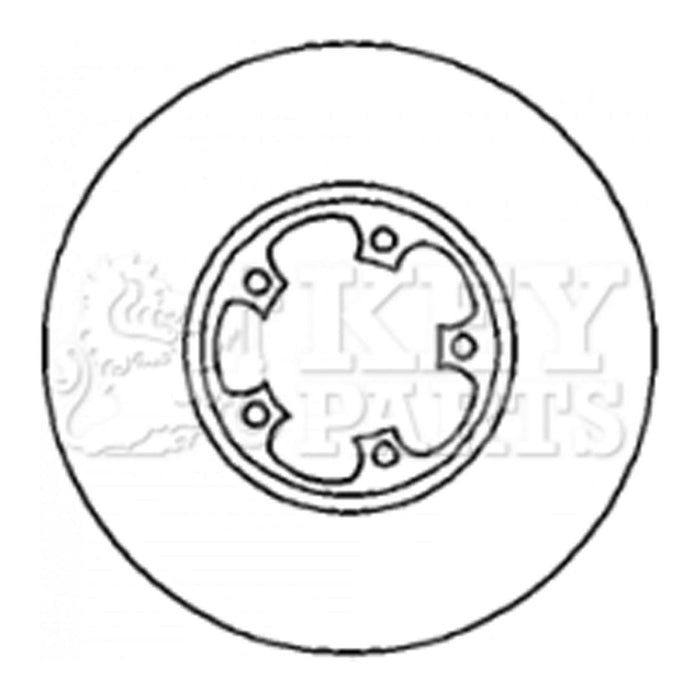 Genuine Key Parts KBD4241 Brake Disc Pair (Front) Key Parts  - Dynamic Drive