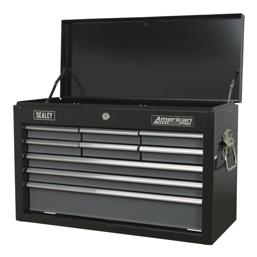 Sealey Topchest 9 Drawer with Ball-Bearing Slides Black/Grey AP2509B Sealey  - Dynamic Drive