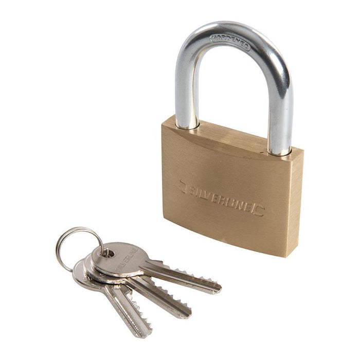 Silverline Brass Padlock 60mm