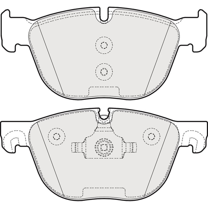 Genuine APEC Front Brake Discs & Pads Set Vented for BMW X5