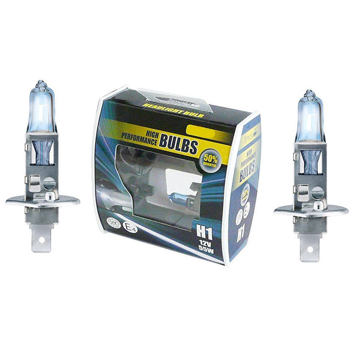 2x H1 Car Headlamp Dipped Beam Bulb 50% Brighter fits JAGUAR X-TYPE 2001 > 2009 UKB4C  - Dynamic Drive