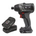 Sealey Brushless Impact Driver Kit 1/4" Hex 20V 2Ah SV20 Series CP20VIDXKIT1 Sealey  - Dynamic Drive