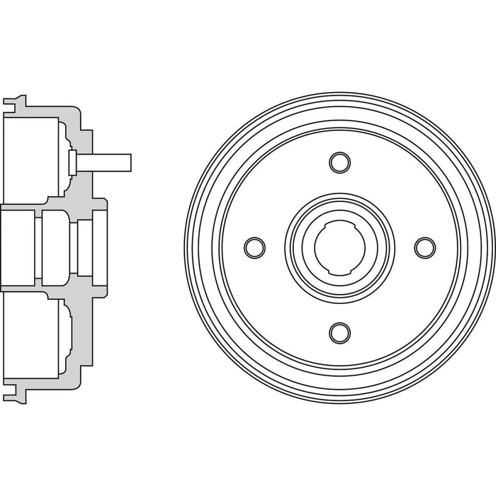 Apec Brake Drum Rear Fits Daihatsu Charade Opti