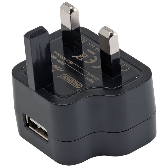 Draper 230V USB Charger, 1 Amp 93038 Draper  - Dynamic Drive