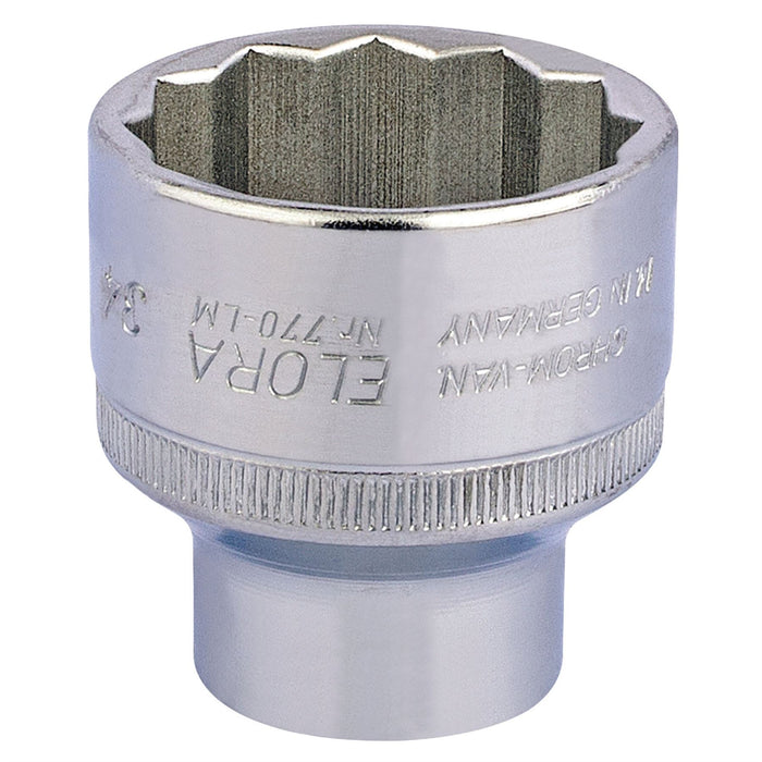 Draper Elora Bi-Hexagon Socket, 1/2" Sq. Dr., 34mm 15289