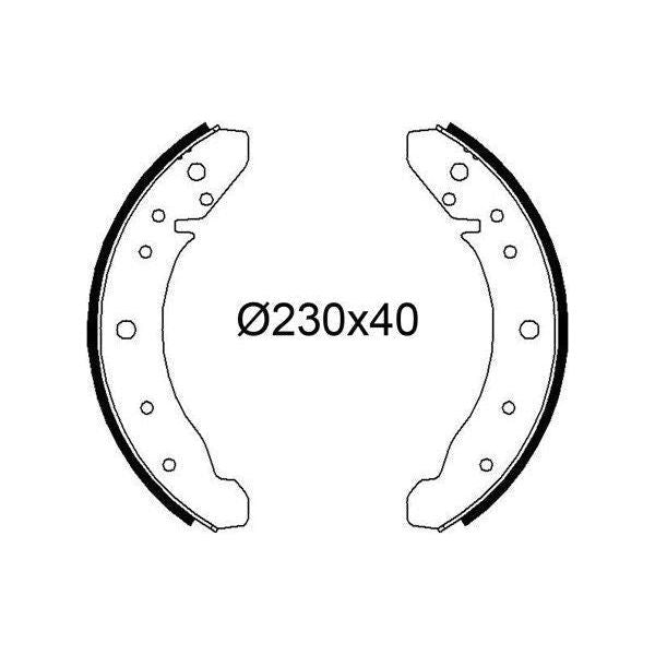 Valeo Drum Brake Shoes 564265 Automotive Part fits Volkswagen