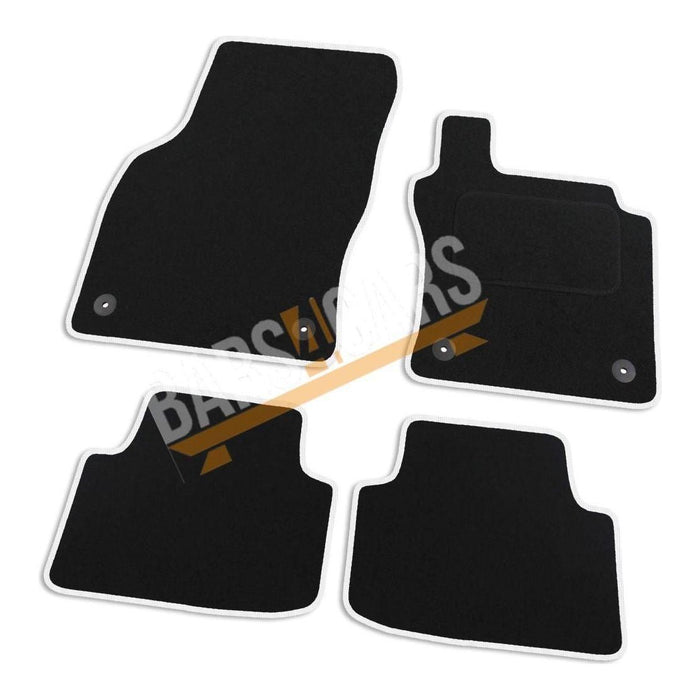 Tailored White Trim Carpet Mats for VW Passat 15-18 + Clips 2015 2016 2017 2018 UKB4C  - Dynamic Drive