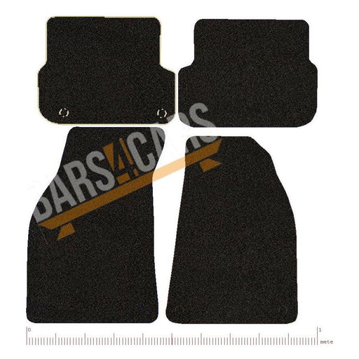 Fully Tailored Black Carpet Car Mats for Audi A6 09-11 Set of 4 With 8 Clips UKB4C  - Dynamic Drive