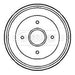 Genuine Borg & Beck Rear Brake Drum fits Ford Escort 95 BBR7188 Borg & Beck  - Dynamic Drive