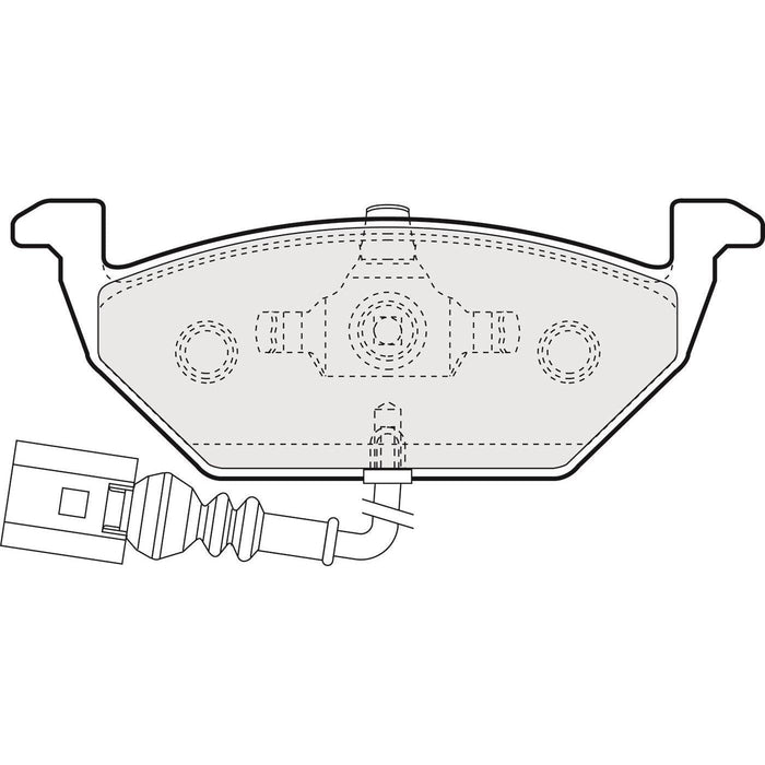 Apec Brake Pads Front Fits Audi A2 Seat Altea Ibiza Leon Toledo Skoda Fabia Octav