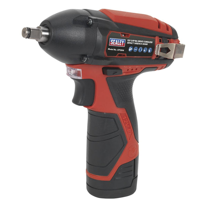 Sealey 12V Cordless 3/8" Drive Impact Wrench 80Nm Body Only LED Indicator Sealey  - Dynamic Drive