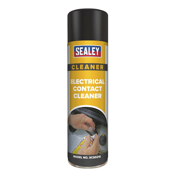 Sealey 500ml Electrical Contact Cleaner Spray Oil Grease Dust Remover Quick Dry Sealey  - Dynamic Drive