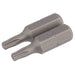 Draper TX-STAR Insert Bit, 1/4" Hex, 25mm Long, T15 (Pack of 2) Draper  - Dynamic Drive