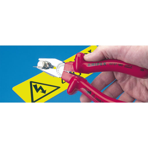 Draper Knipex 03 07 200 Fully Insulated S Range Combination Pliers, 200mm 21453 Draper  - Dynamic Drive