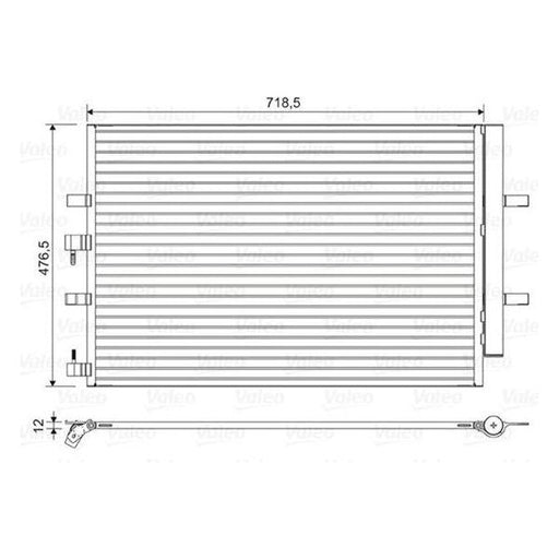 Genuine Valeo fits Condensers Ford Transit/Tourneo Custom Valeo  - Dynamic Drive