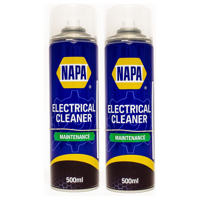 2x NAPA Electrical Contact Cleaner Switch Circuit Dirt Spray Cleaner 500ml