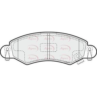 Apec Brake Pads Front Fits Opel Agila Suzuki Wagon R Vauxhall