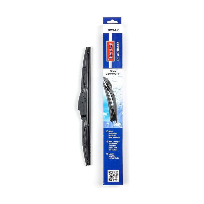 Genuine Borg & Beck Wiper Blade Rear fits Rear Wiper Blade 14 BW14R Borg & Beck  - Dynamic Drive