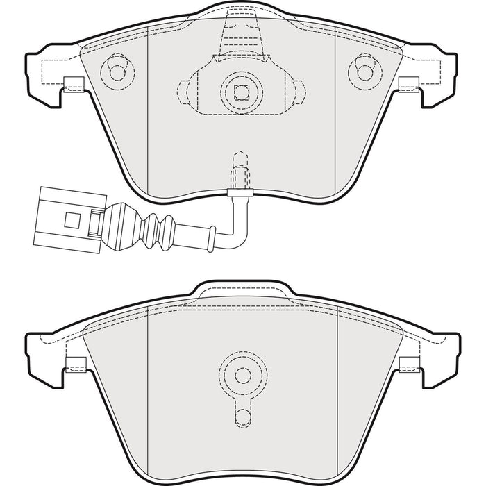 Apec Brake Pads Front Fits Audi S3 Tt VW Golf Scirocco