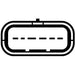 Hella Air Mass Sensor 6-pin connector Bolted 8ET 009 142-651 Hella  - Dynamic Drive