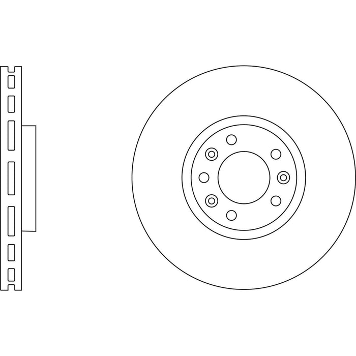 Genuine APEC Front Brake Discs & Pads Set Vented for Peugeot 607